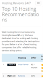 Mobile Screenshot of hostingreviews247.com